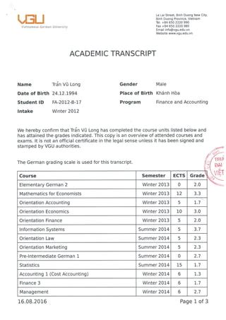 Toradh íomhá ar Academic Transcript Incompleted Subjects