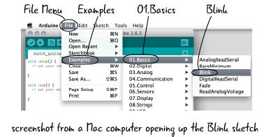 Toradh íomhá ar Arduino IDE Menu Bar