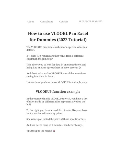 Image result for Excel VLOOKUP Guide