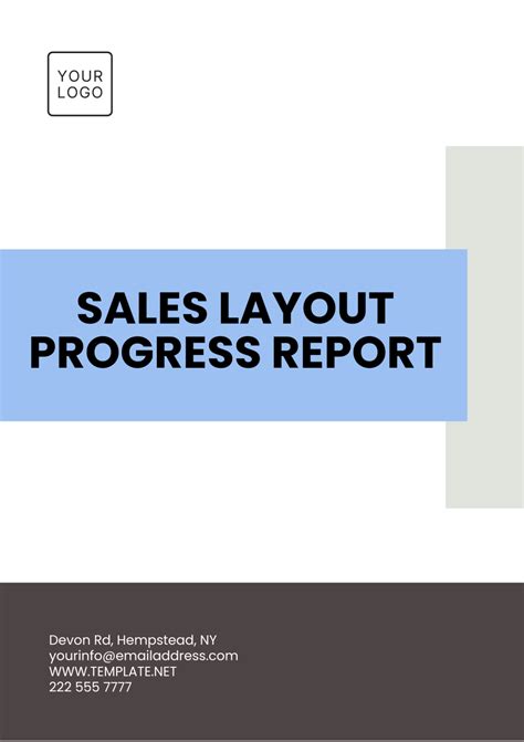 Image result for Progress Report Layout
