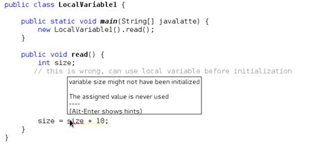 Java Local Types of Variables Table に対する画像結果