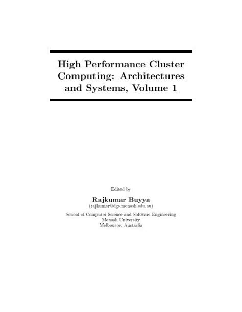 Image result for Cluster Computing Historic Textbook