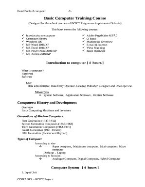Image result for Computer Course Template