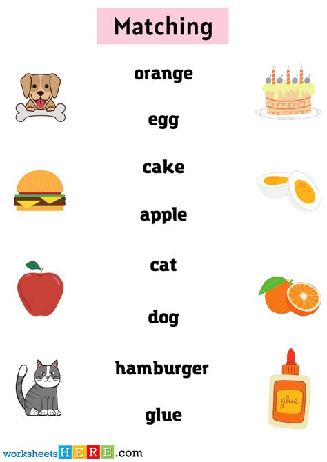 Matching Objects Worksheets に対する画像結果
