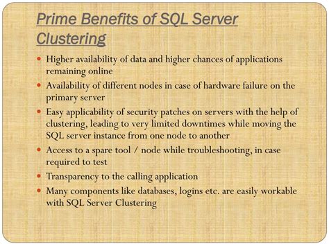 Components of SQL Clustering に対する画像結果