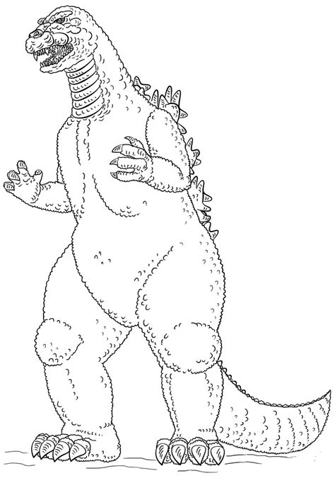 Godzilla Coloring Pages Printable に対する画像結果