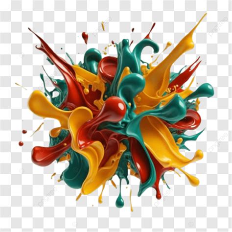 Toradh íomhá ar Colorful Abstract Paint Splash