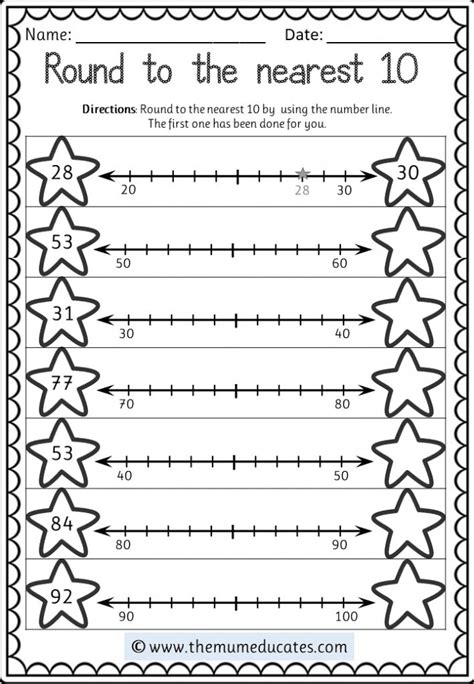 Image result for 3rd Grade Math Worksheets Rounding