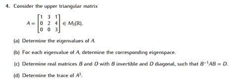 Image result for Eigenvalues of a Triangular Matrix