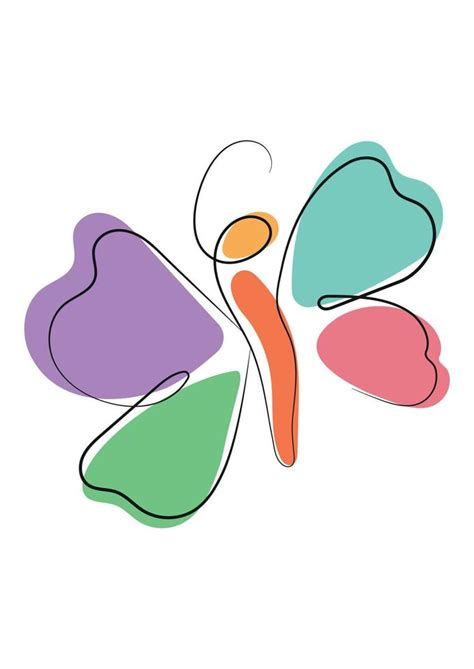 Toradh íomhá ar Abstract Butterfly Outline