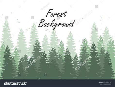 Vector Beautiful Green Forest Background Stock Vector (Royalty Free ...