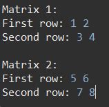 2X2 Matrix in Java に対する画像結果