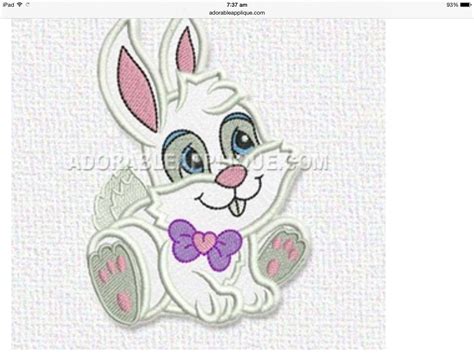Image result for Machine Embroidery Rabbit Designs