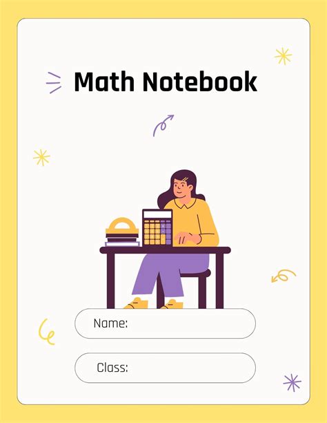 Image result for Math Notebook Cover Grade 1