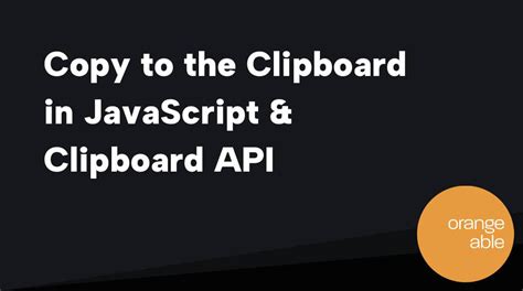 Image result for JavaScript to Copy to Clipboard