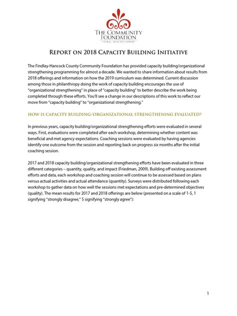 Image result for Capacity-Building Training Report Front Page