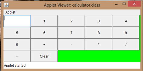 Afbeeldingsresultaten voor Calculator Program Using Applet in Java