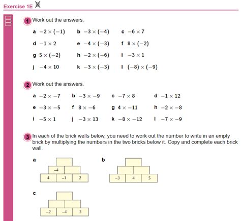 Image result for Multiplying Negatives Worksheet