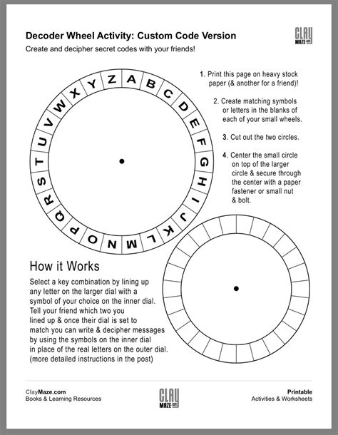 Image result for Decoder Wheel Print Out