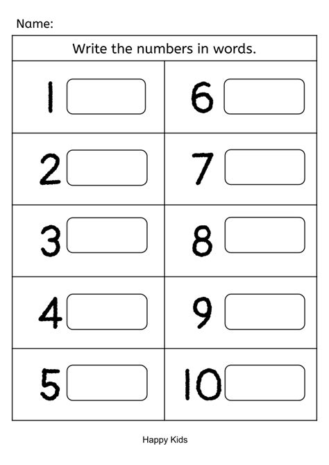 Afbeeldingsresultaten voor Math Number Word Worksheets