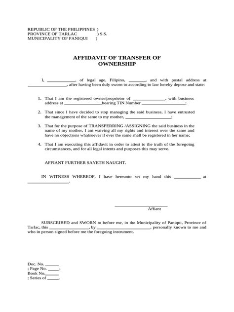 Image result for SGI Transfer of Ownership Form