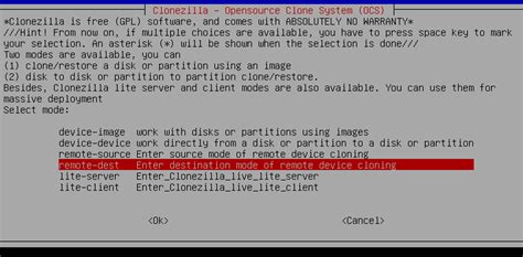 Image result for Clonezilla Setup