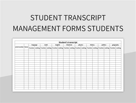 Simple Excel Transcript Template に対する画像結果