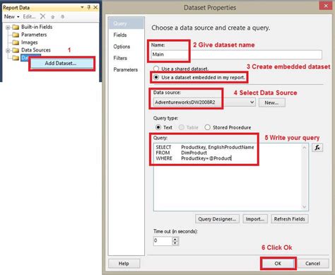 SQL Report Server Data Source に対する画像結果