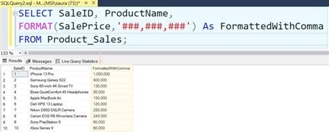 Image result for Number Format Command in SQL Server