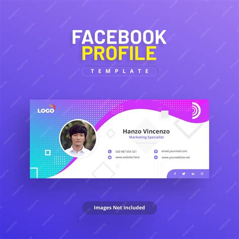 Toradh íomhá ar Facebook User Profile UI Design