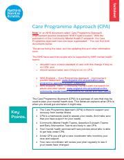 Image result for Care Programme Approach Position Statement