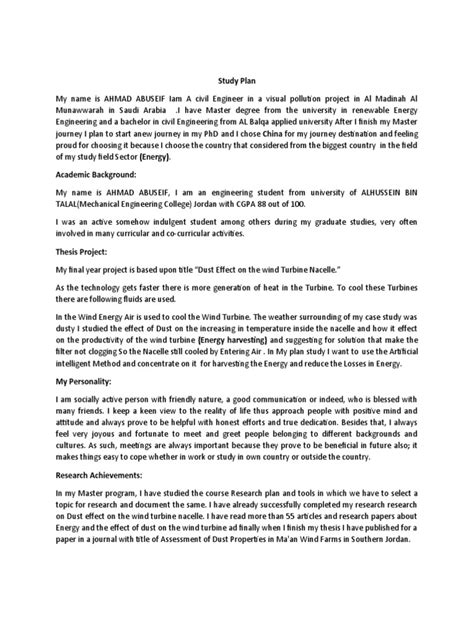 Image result for Example of Study Plan