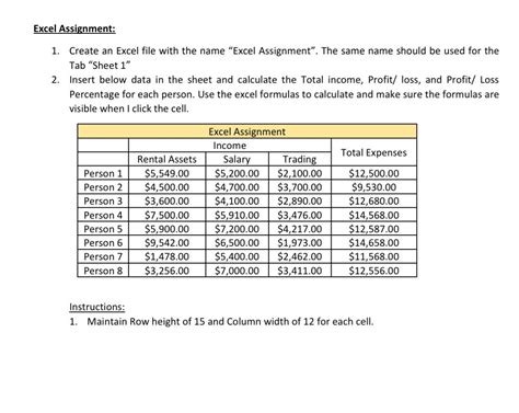 Image result for Excel Assignment