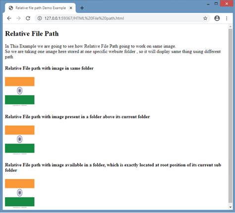 Image result for File Path in HTML