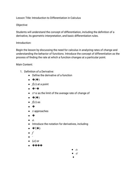 Toradh íomhá ar Introduction to Differentiation
