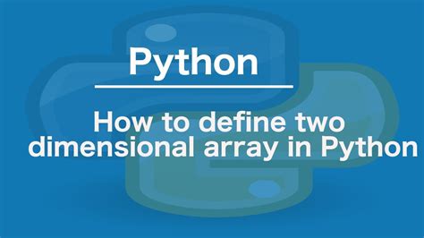 Image result for Double Dimensional Array Declaration in Python