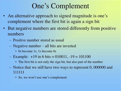Explain Da Ones Complement or Two Complement に対する画像結果