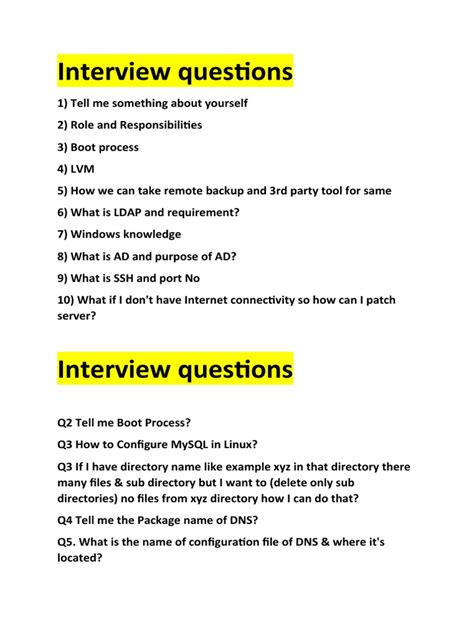 Linux Interview Questions に対する画像結果