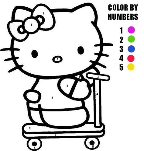 Image result for Hello Kitty Coloring Pages Multiplication
