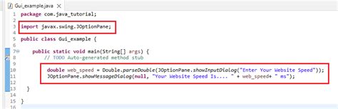 Toradh íomhá ar Simple Java GUI Interface