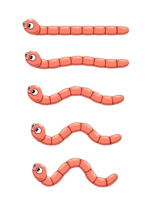 Toradh íomhá ar Animated Earthworm