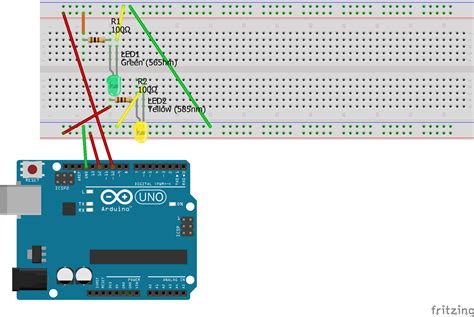 Image result for Arduino Uno Breaedbord LED