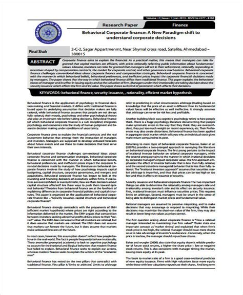 Image result for Research Paper Outline Example