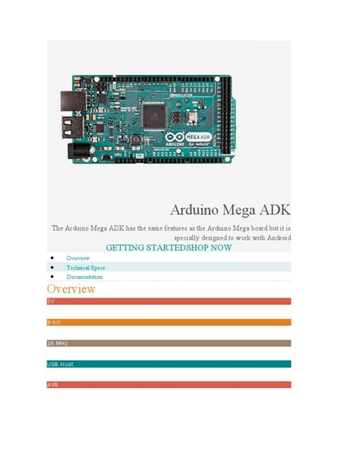 Arduino Mega ADK Data Sheet に対する画像結果