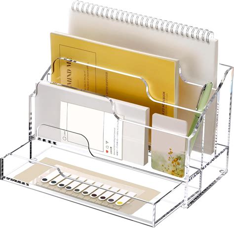 Toradh íomhá ar Acrylic Desktop Organizer