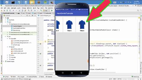 Toradh íomhá ar Horizontal Selector Android