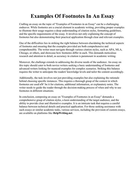 Toradh íomhá ar What Is an Example of a Footnotes