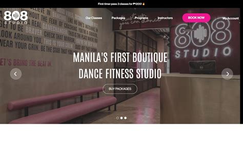 Toradh íomhá ar Dance Studio Website Examples