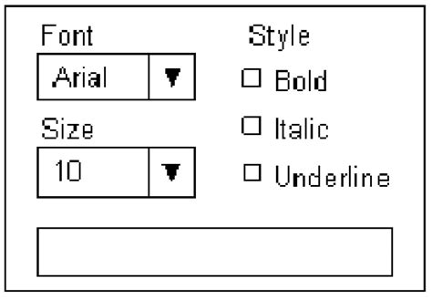 Image result for Arial Font On GUI Java