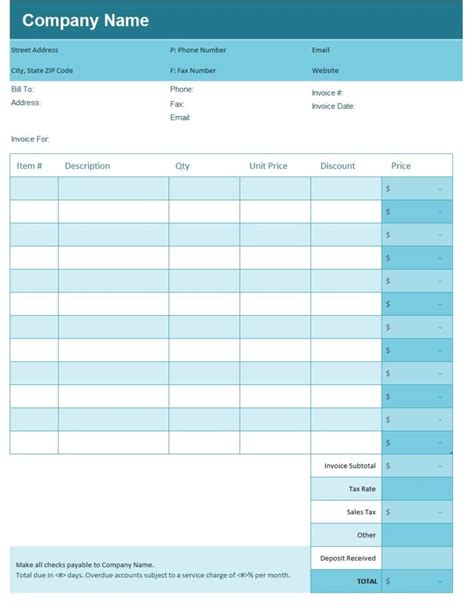 Image result for Simple Invoice Template Excel